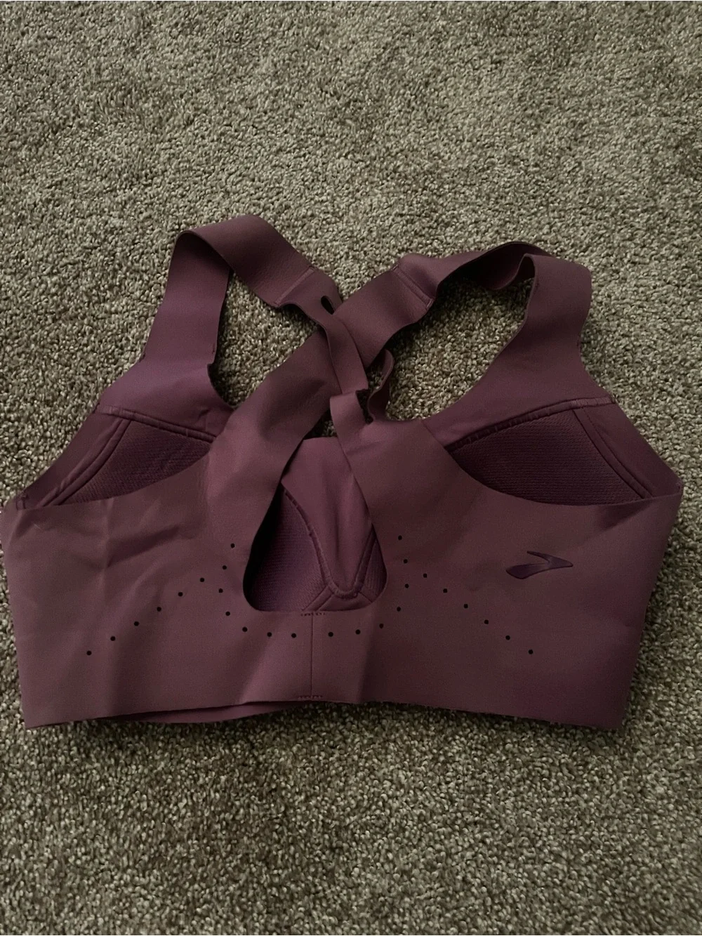 Brooks Padded Sports Bra - Plum